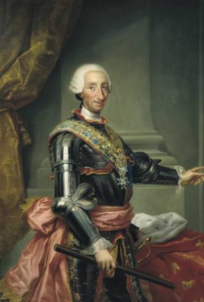 Retrato de Carlos III, realizado por Mariano Salvador Maella.