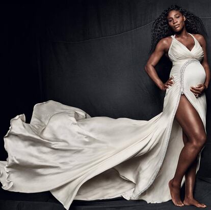 Serena Williams posa embarazada para la revista &#039;Vogue&#039;.