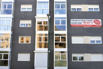 Promoción de viviendas en un distrito del este de Madrid.