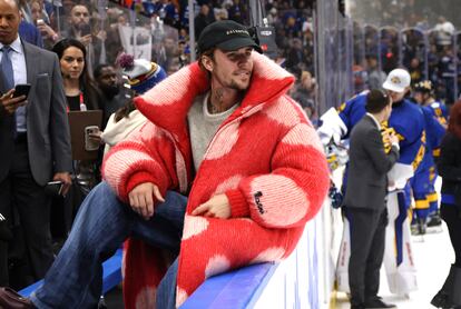 Justin Bieber, fotografiado durante un partido de hockey, el pasado 3 de febrero, en Toronto (Canadá).