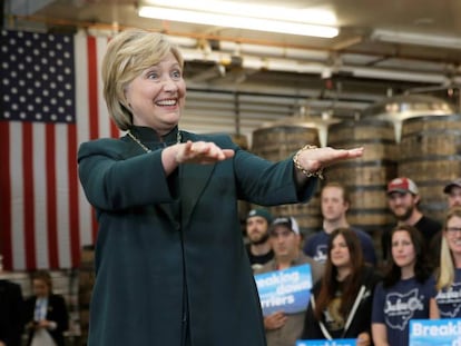 Clinton, la semana pasada en un acto en Virginia Occidental