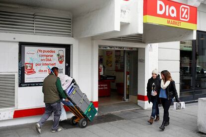 Un supermercado Dia en el centro de Madrid