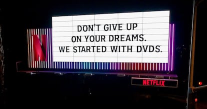 A Netflix billboard on Sunset Boulevard in Los Angeles.