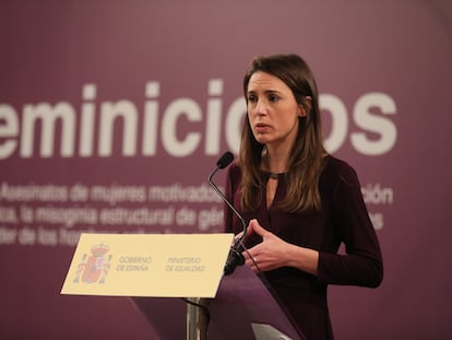 Irene Montero violencia machista Navidad