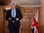 05 January 2021, England, London: British Prime Minister Boris Johnson arrives for a media briefing on the coronavirus (COVID-19) at Downing Street. Photo: Hannah Mckay/PA Wire/dpa
05/01/2021 ONLY FOR USE IN SPAIN