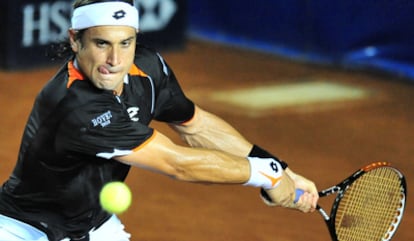 David Ferrer, durante el encuentro