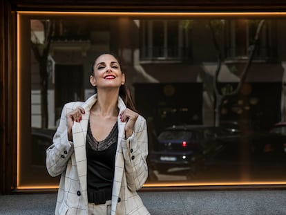 Nuria Fergó, la semana pasada en la calle Velazquez de Madrid.