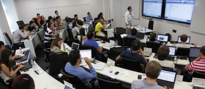 Una clase en la escuela de negocios IE Business School. 