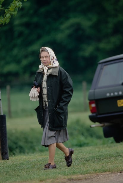 Isabel II en 1990.