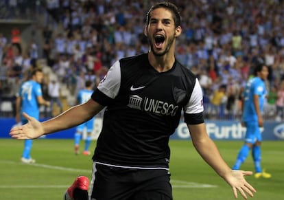 Isco festeja el primero de sus dos goles ante el Zenit