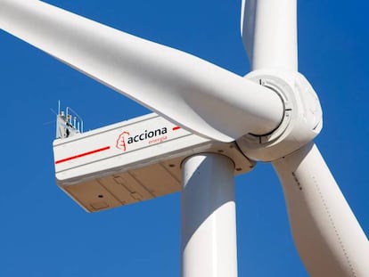 Un aerogenerador de Acciona Energía.