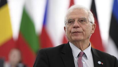 Josep Borrell, el pasado día 14 en Estrasburgo.