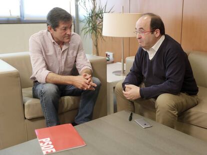 Reunió el novembre passat entre Javier Fernández i Miquel Iceta.