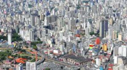 Vista aérea de São Paulo.
