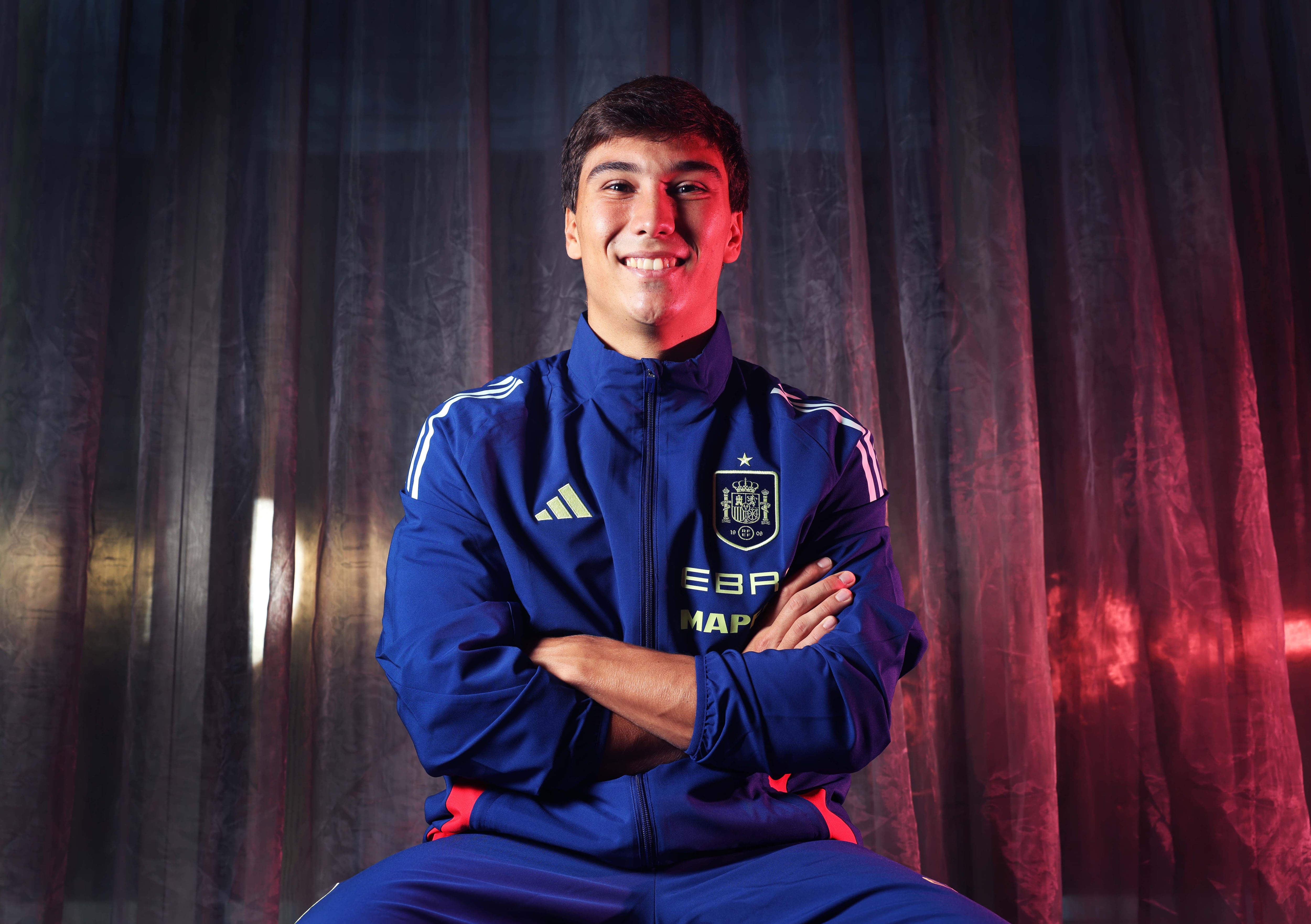 El delantero de la selección española sub-21 y del Real Madrid Gonzalo García.