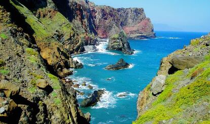 Acantilados en la isla de Madeira