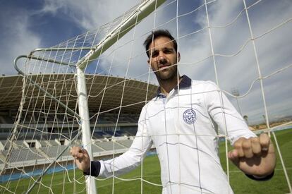 Jesús Gámez, en la ciudad deportiva del Málaga.