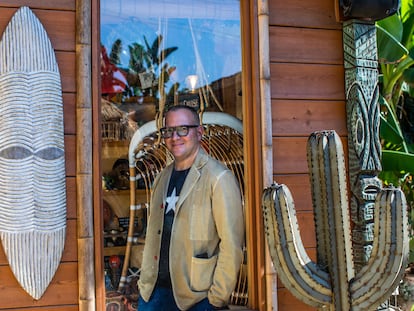 El activista Cory Doctorow en su casa de Burbank, Los Ángeles.