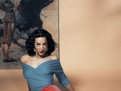 La actriz mexicana Mar&iacute;a F&eacute;lix, en 1956.