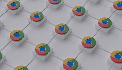 Varios logos del nevegador Google Chrome