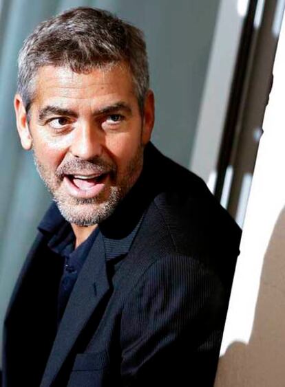 El actor George Clooney, durante la presentación de <i>Michael Clayton </i>en Venecia.