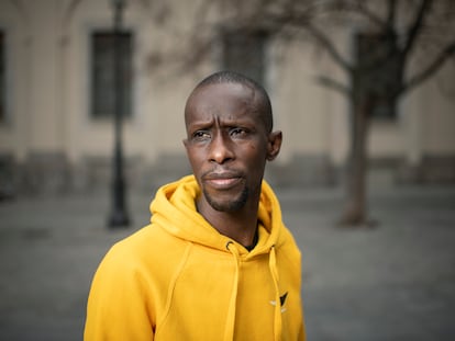 Serigne Mbayé, fotografiado el martes en el centro de Madrid.