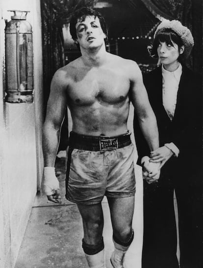 Sylvester Stallone y Talia Shire en 'Rocky'.