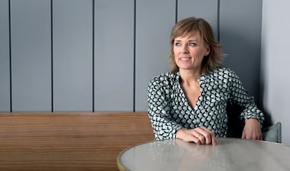 Marta Carazo, en una cafetería de Madrid.