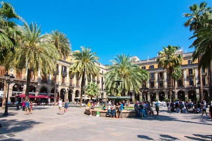 Plaza Real de Barcelona, España