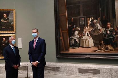 Visita al Museo del Prado y almuerzo en Zarzuela. Esta fue la agenda que mantuvieron este martes Felipe VI y Marcelo Rabelo, presidente de Portugal, en un encuentro que sirvió para afianzar la buena relación entre ambos jefes de Estado.