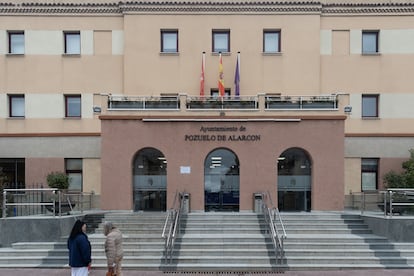 Fachada del Ayuntamiento de Pozuelo de Alarcón, el 13 de febrero de 2024.