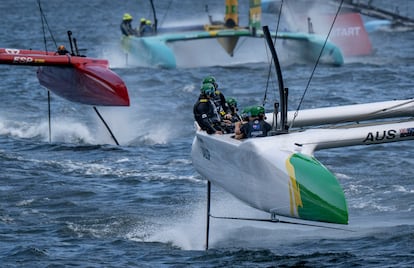 Australia, por delante de España, Brasil y Nueva Zelanda, durante el GP de Sidney.