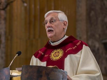 El general de los jesuitas, Arturo Sosa, tras su elección al frente de la orden en 2016.