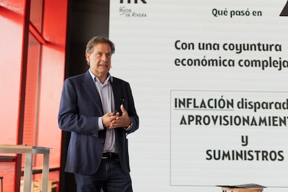 Ignacio Rivera, presidente ejecutivo de Hijos de Rivera, en la presentación de los resultados de 2022.