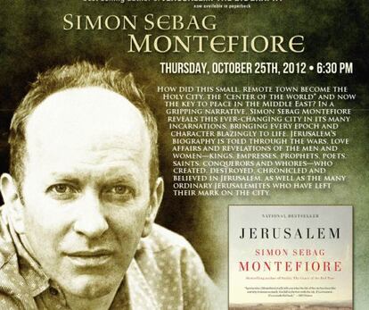 Simon Sebag Montefiore presenta su último libro 'Jerusalén: la biografía' en Washington