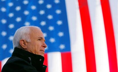 John McCain, durante un mitin en Defiance, Ohio, en 2008.