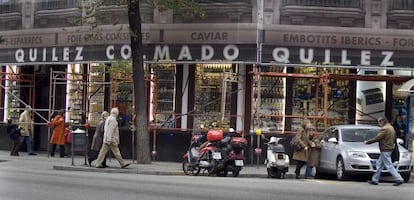 Colmado Quílez, al carrer Aragó amb Rambla de Catalunya.