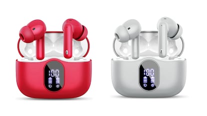 Rojo o blanco son dos de los colores en los que se encuentran rebajados estos auriculares inalámbricos. BTOOTOS.