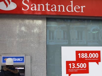 Los bonos estructurados de Santander cotizan con pérdidas de hasta el 8%