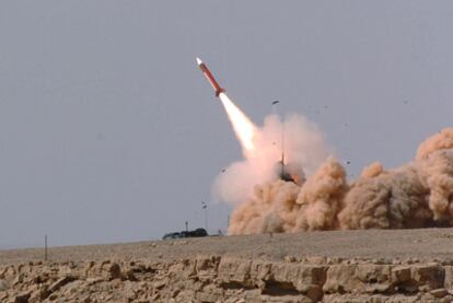 Lanzamiento de un misil Patriot durante unas maniobras de Israel con Estados Unidos, en 2005.