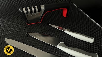 Artículo de EL PAÍS Escaparate que describe los mejores afiladores de cuchillos para uso doméstico de 2025.