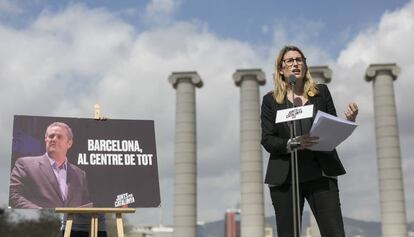 Elsa Artadi, en la campaña electoral.