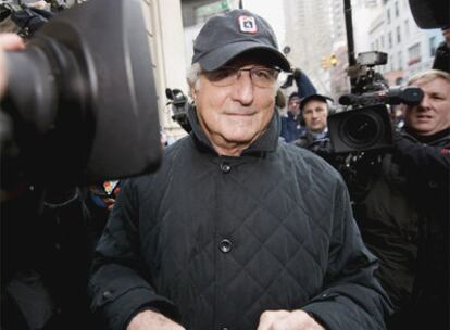 Bernard Madoff, a su salida del juzgado