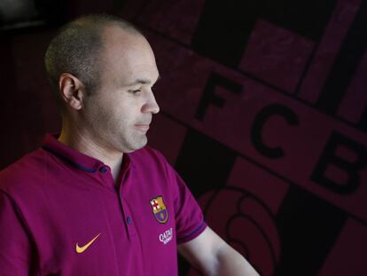 Iniesta, al finalizar la rueda de prensa 