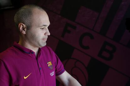 Iniesta, al finalizar la rueda de prensa 