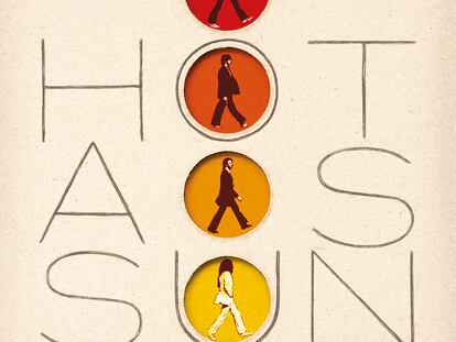 Versión imaginada del disco de The Beatles 'Hot as sun' por el prestigioso diseñador Javier Aramburu, autor de grandes portadas del pop español.