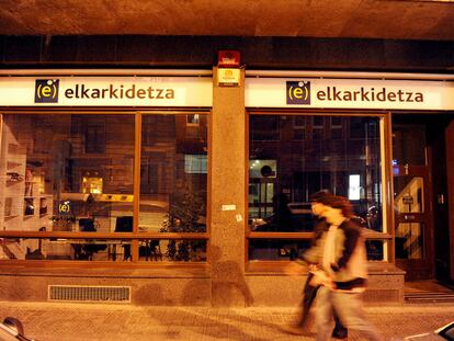 Una sede en Bilbao de la entidad de previsión social Elkarkidetza.