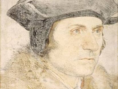 Retrato de Tomás Moro realizado por Hans Holbein.