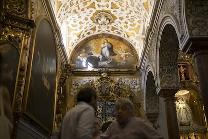 Murillo fue contratado para darle valor artístico a la iglesia de Santa María la Blanca de Sevilla. En la imagen una réplica de 'La Inmaculada' cuyo original está presente en el museo del Louvre, en París.