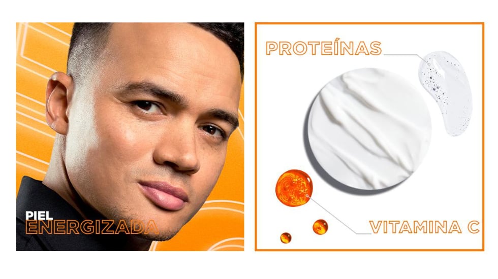 Crema antifatiga con vitamina C y proteínas.